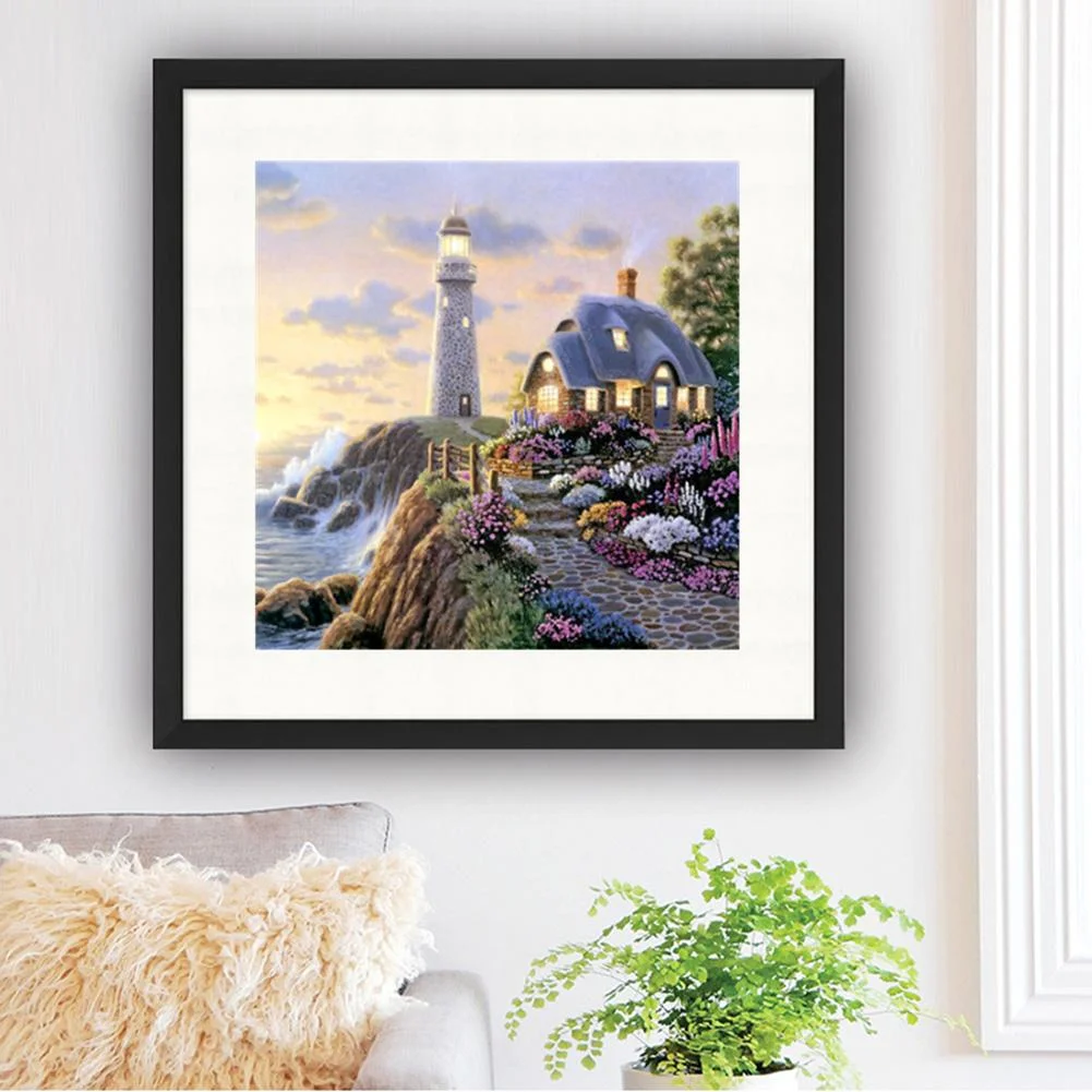 Diamond Painting - Partial Round Drill - House(30*30cm)