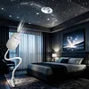 USB Star Projector Night Light Galaxy Ceiling Projector Touch Control