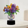 Acrylic Double Sided Butterfly Vase Diamond Painting LED Night Light Kit