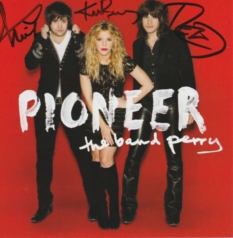 The band perry signed autographed pioneer cd kimberly, reid & neil perry