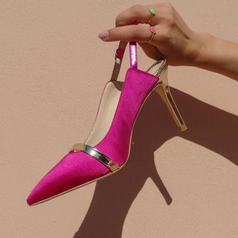 pointed slingback heels