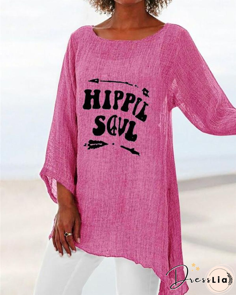 Crew Neck New Casual Lady Daily Shift Tops