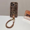 Leopard Print iPhone Case with Lanyard
