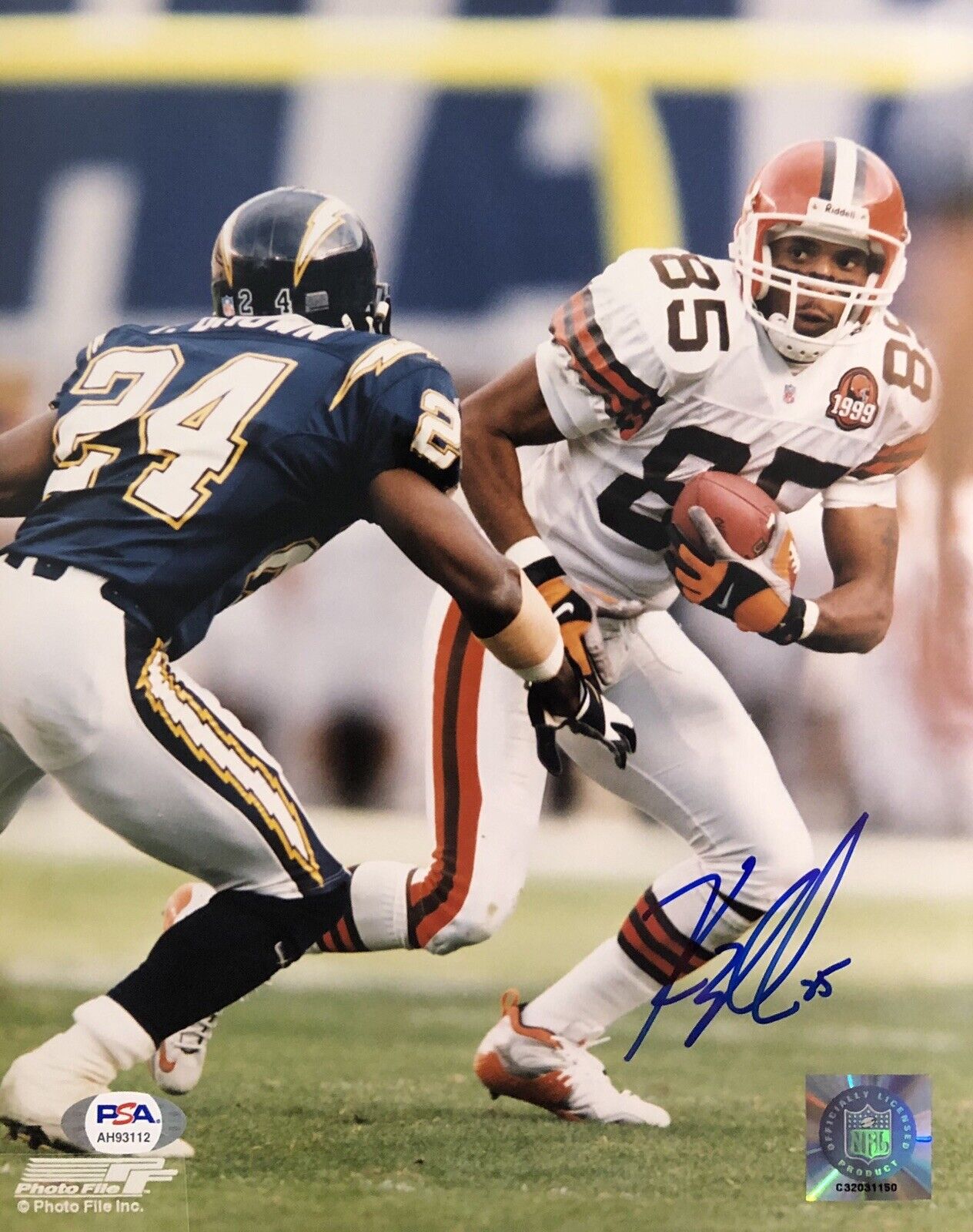 Kevin Johnson Signed Autographed Cleveland Browns 8x10 Photo Poster painting Psa/Dna