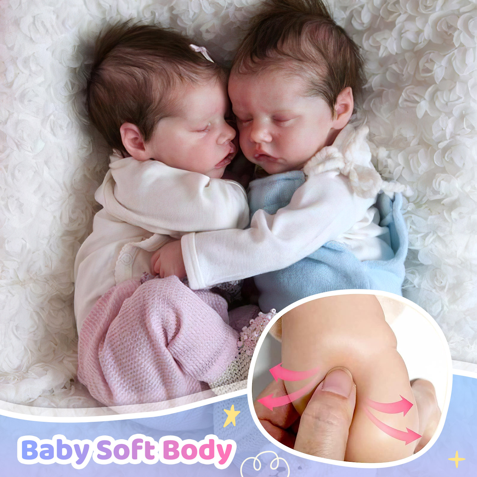 Boy Full Body Soft Solid Silicone Bebe Reborn Dolls Handmade