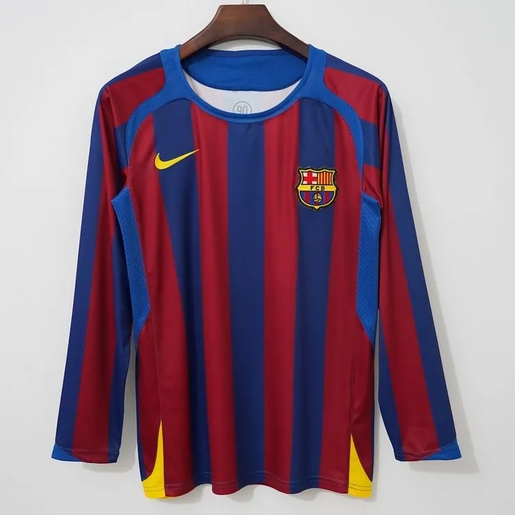 Barcelona 2005/06 Retro Home Long-Sleeve Jersey