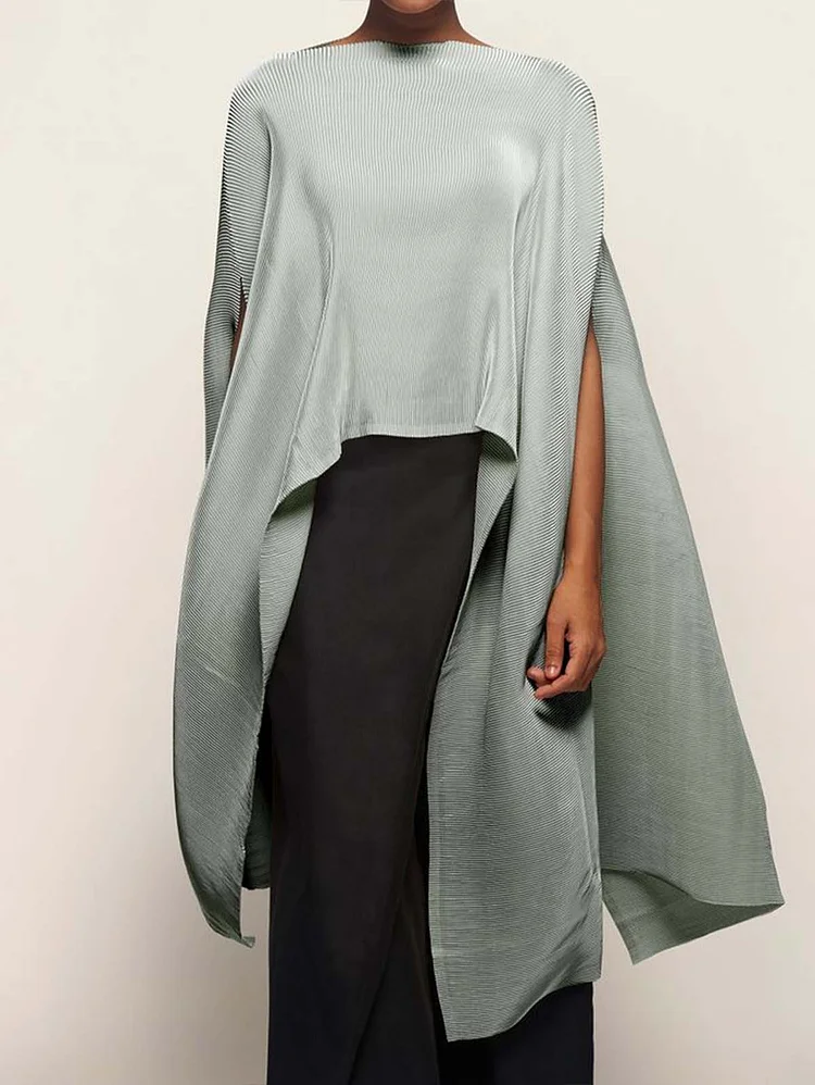 Casual Irregular Solid Top
