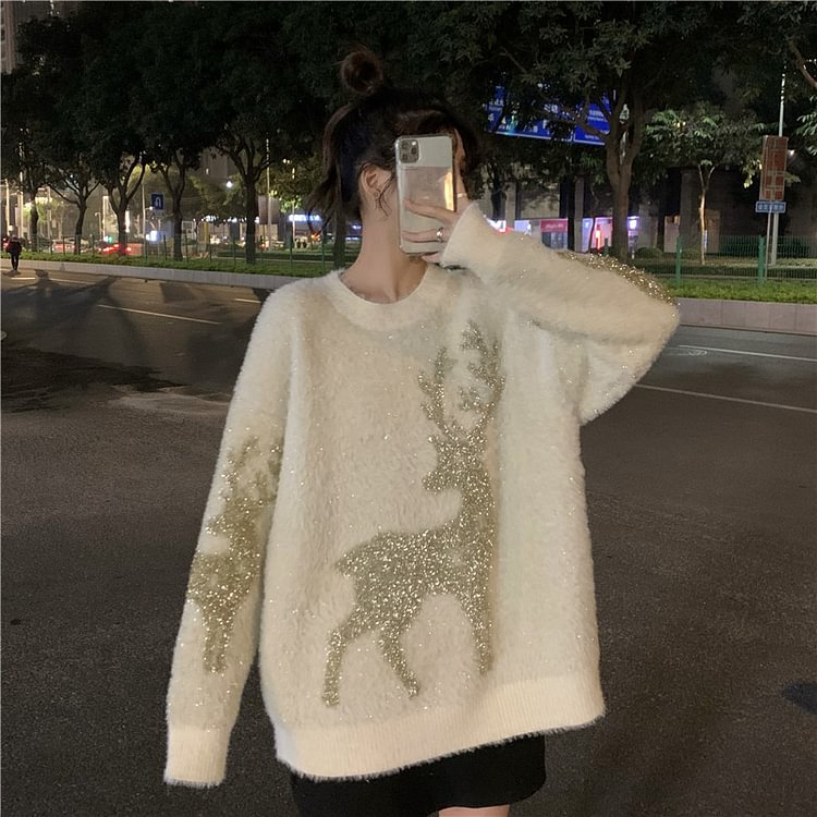 Lazy Silk Christmas Sweater