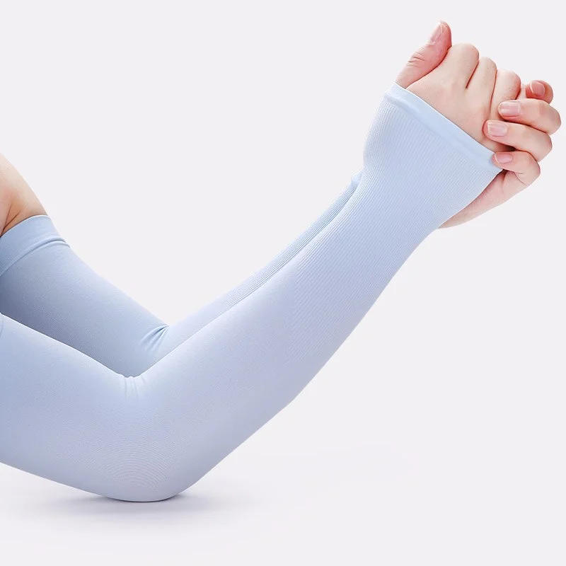 Arm Warmers Women Solid Summer Breathable High Elasticity Thin Sunscreen Womens All-match Outdoor Leisure Simple Trendy Chic New