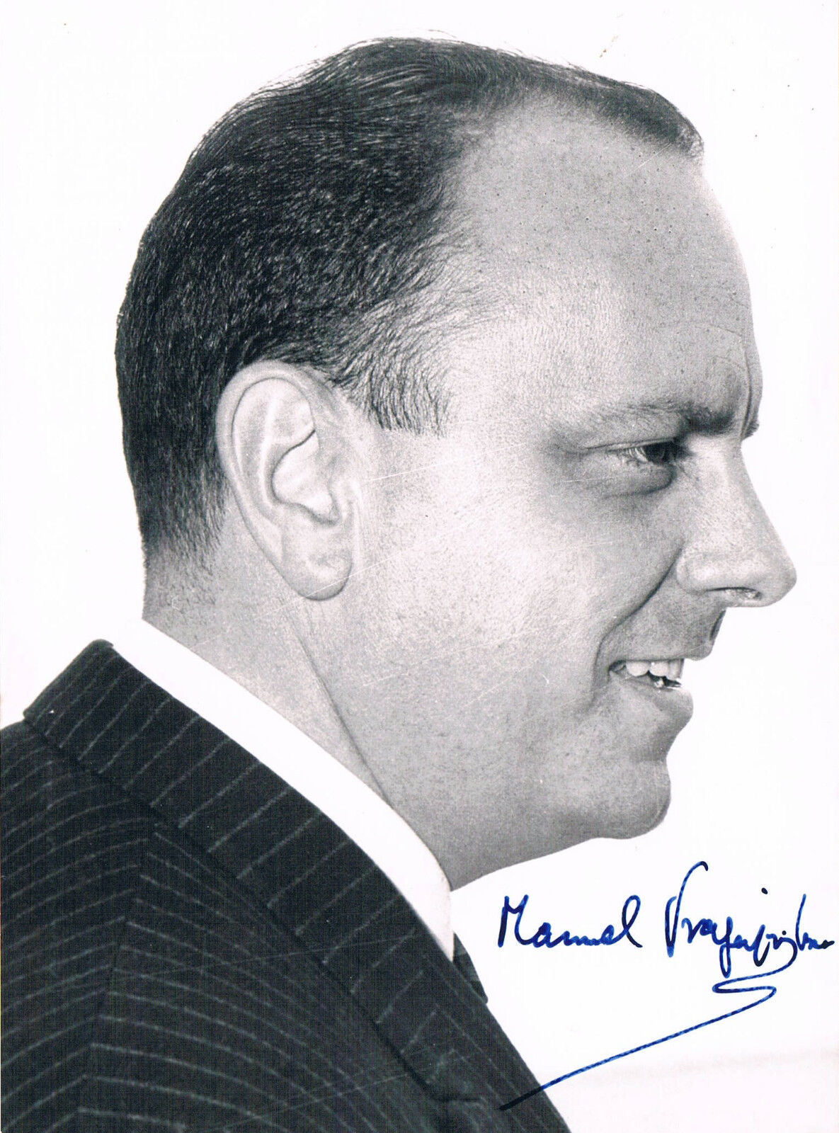 Spain Manuel Fraga Iribarne 1922-2012 autograph signed 5x7