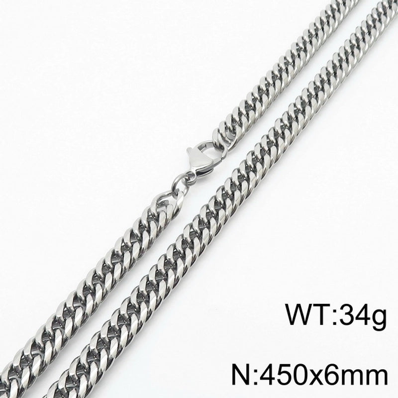 Minimalist Geometric Stainless Steel Unisex Necklace