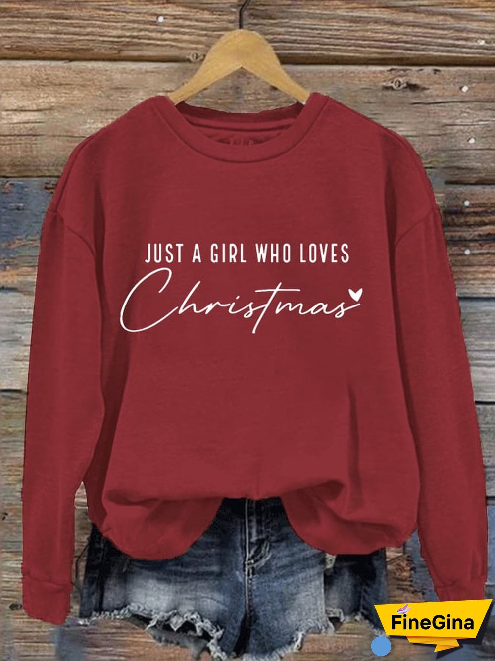 Women's Just A Girl Who Loves Christmas Sweatshirt