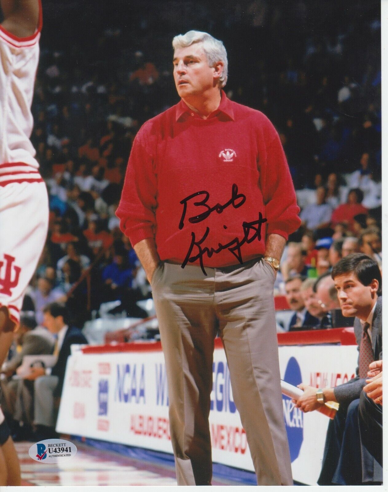 Bobby Knight #2 Signed 8x10 Photo Poster painting Beckett Indiana Hoosiers