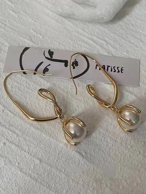 Original Vintage Irregular Beads Earrings