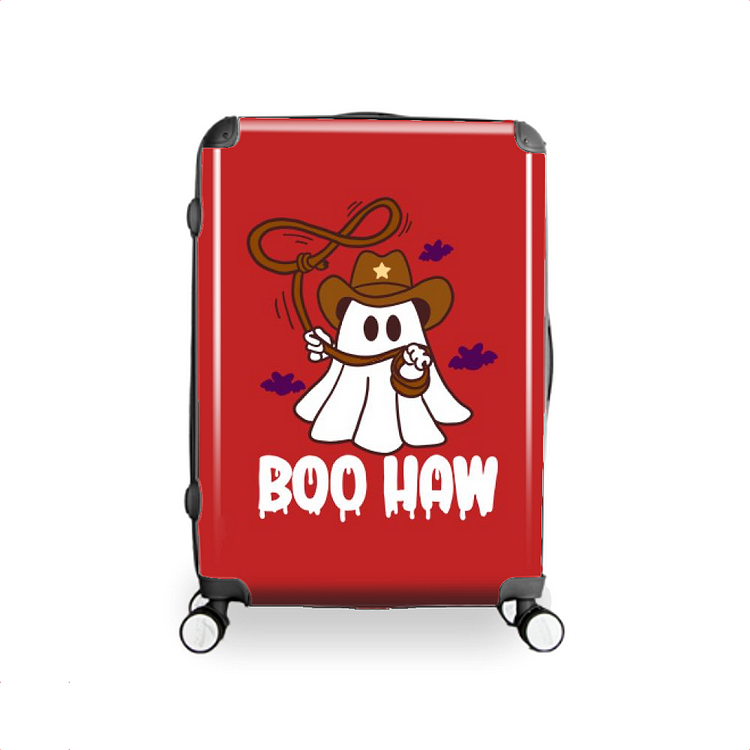 Cowboy Ghost BOO HAW, Halloween Hardside Luggage