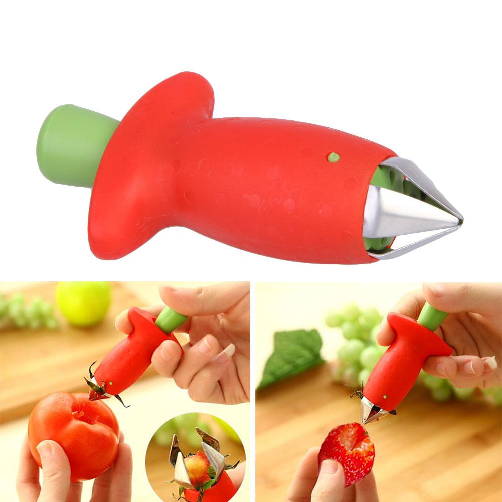 

Nice Strawberry Stem Leaves Huller Remover Removal Fruit Corer Kitchen Tool, 501 Original