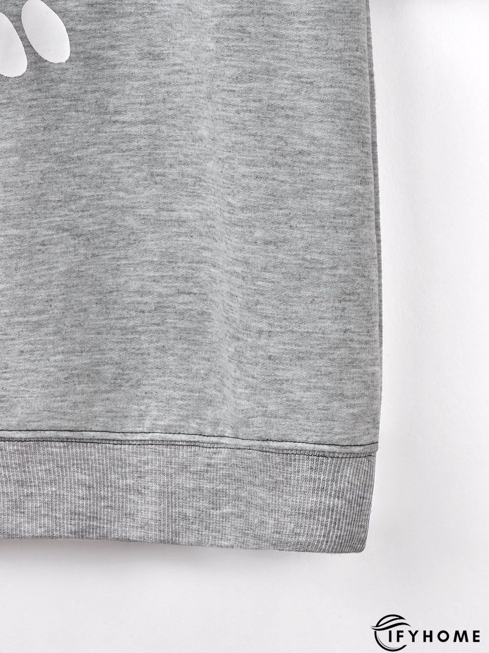 Jersey Loose Floral Crew Neck Hoodies & Sweatshirt | IFYHOME