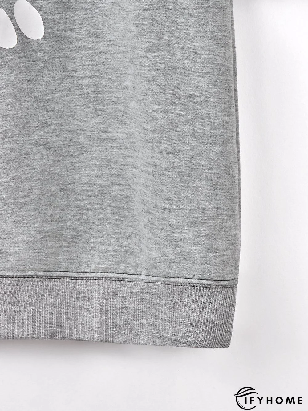 Jersey Loose Floral Crew Neck Hoodies & Sweatshirt | IFYHOME