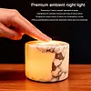 Marble LED Cordless Lamp Type-C Rechargeable Portable Ambient Lights Adjustable Light Modes for Home Office Travel Outing Social Occasions