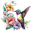 Flowers And Birds-18CT Counted Cross Stitch 20*20cm/7.87*7.87in
