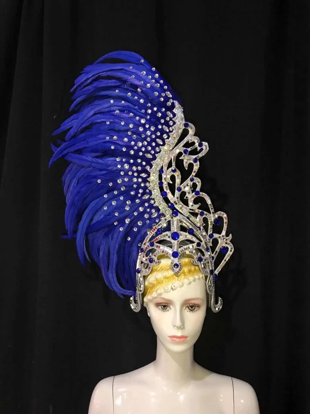 VCshoes Brazil Rio Spanish Cuba Santiago Havana Venice Dionysia Carnival Float Mask Dress Masque Ball Costume Samba Plumage Plume Headd