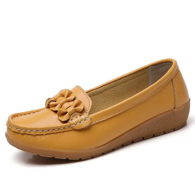 Women Solid Color Bowknot Casual Loafers | 168DEAL