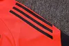 Joyfball 2025/2026 Bayern Munich Half-Pull Training Suit Orange Red Football Shirt 1:1 Thai Quality