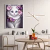 Diamond Painting -DIY Round Drill Cat