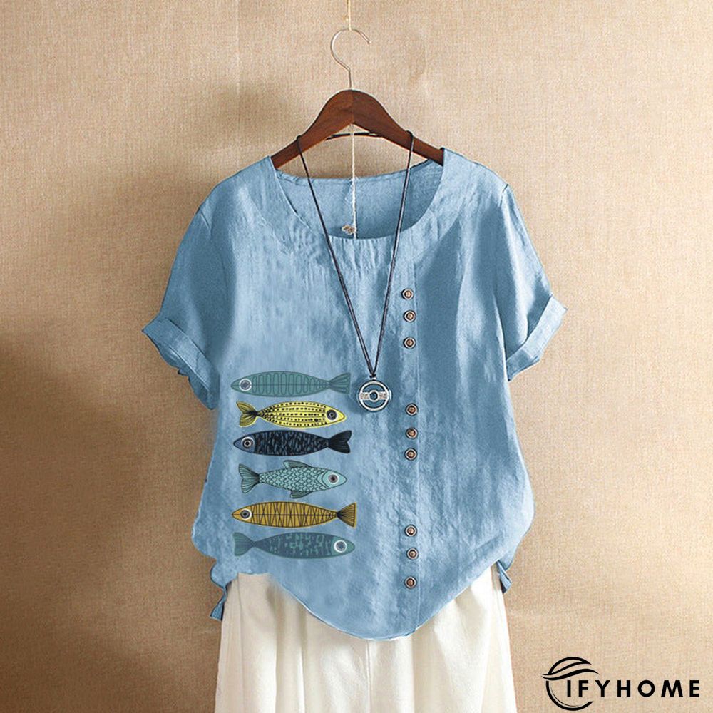 Casual Short Sleeve Large T-shirt | IFYHOME