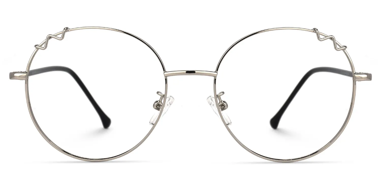 Bakula Silber Rund Brille Silber