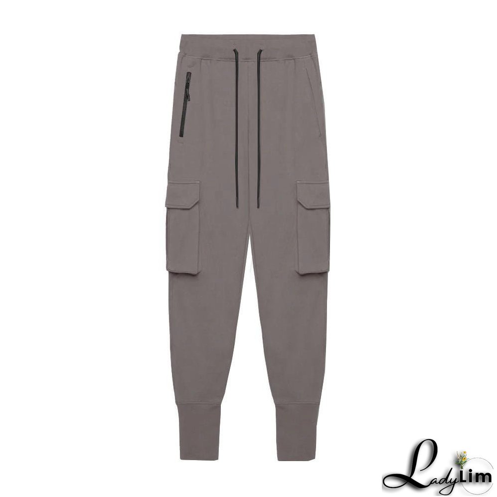 Men's Trend Fashionable Cargo Pants Slim Fit Multi-pocket