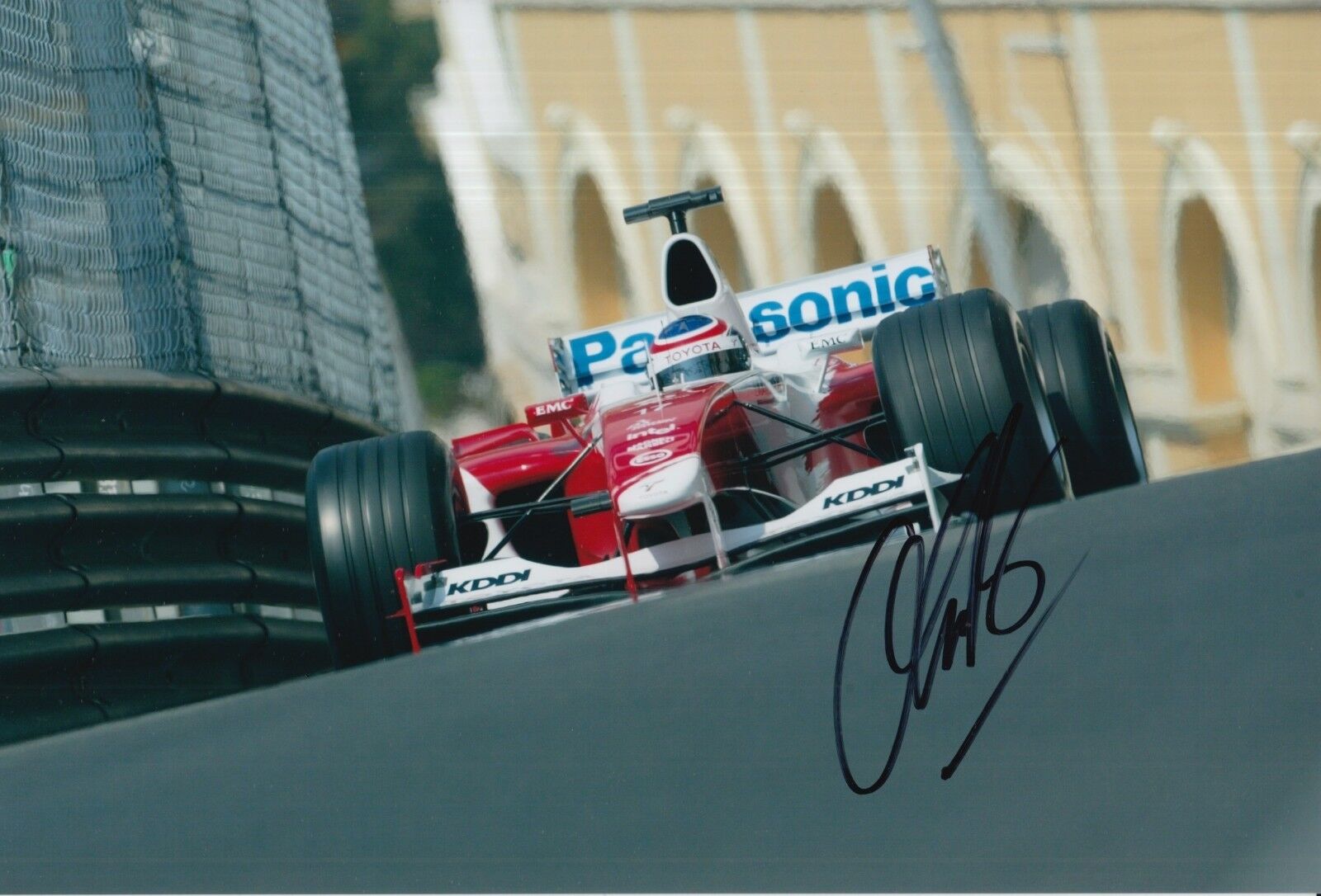 Olivier Panis Hand Signed 12x8 Photo Poster painting Panasonic Toyota F1 1.