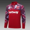 2022/2023 West Ham United Half-Pull Training Suit Maroon Red Football Shirt 1:1 Thai Quality Set