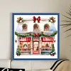 >SALE<Full Embroidery Cotton Thread 11CT Printed Christmas Shop Cross Stitch 50x50cm