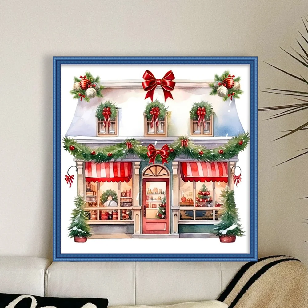 DIY Stamped Cross Stitch 11CT Full Embroidery 50*50cm - Christmas Shop