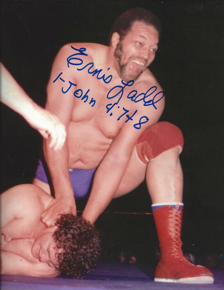 Ernie Ladd autographed 8x10 #2 WWWF WWF   (Deceased) The Big Cat