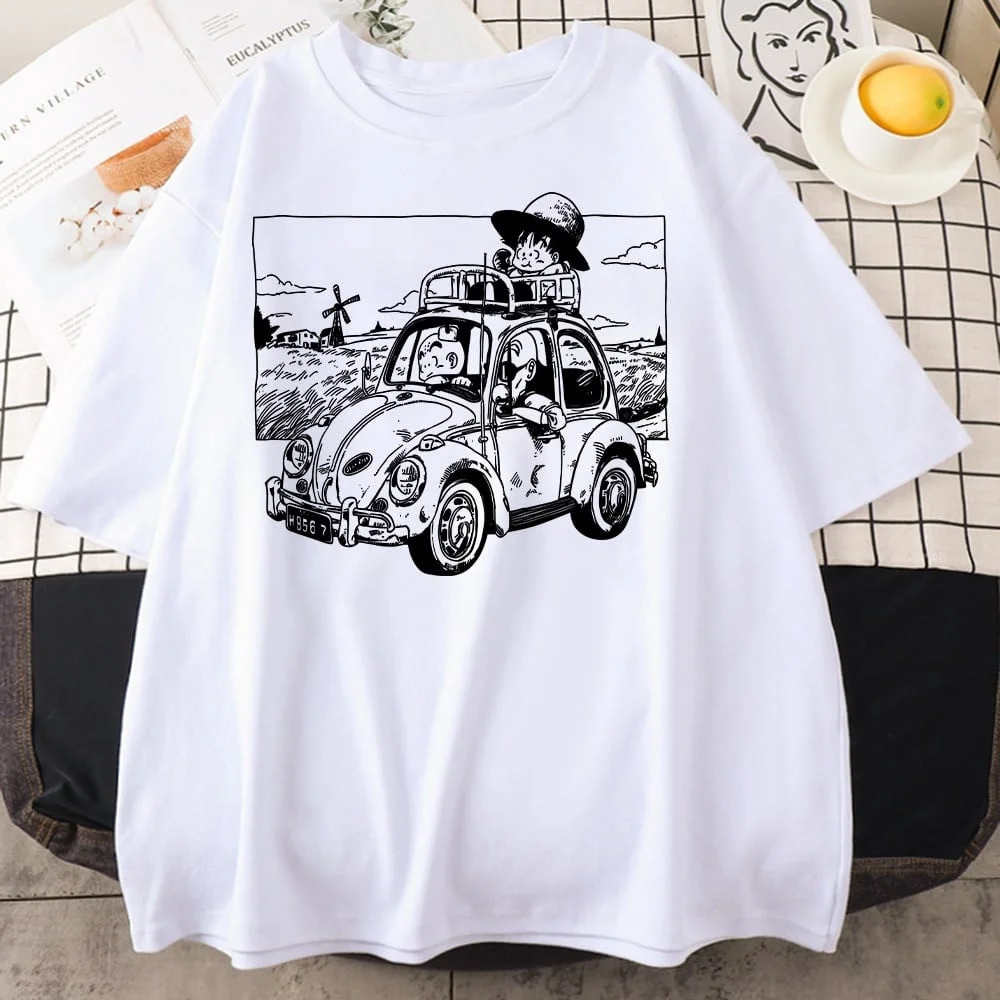 Dragon Ball Anime Printed Oversized T-shirts