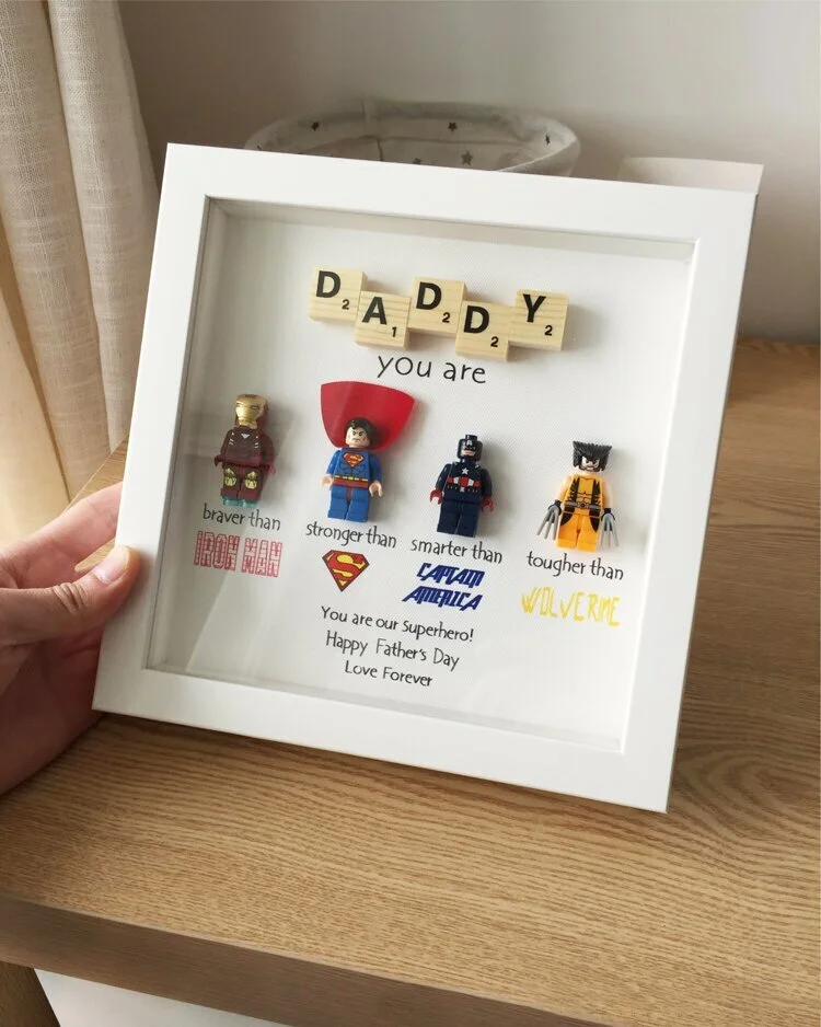Loveyoufancy LoveYouFancy Dad Superhero Frame: Celebrate Your Real-Life Hero
