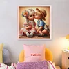 Boy Kissing Girl-11CT Stamped Cross Stitch 40*40cm