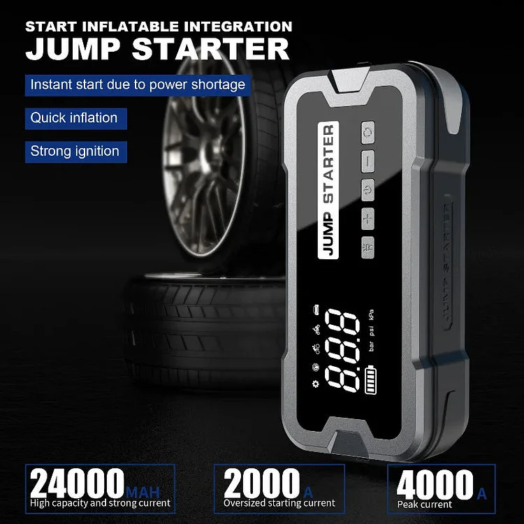 🔌️ Power Up: All-in-One Car Jump Starter!