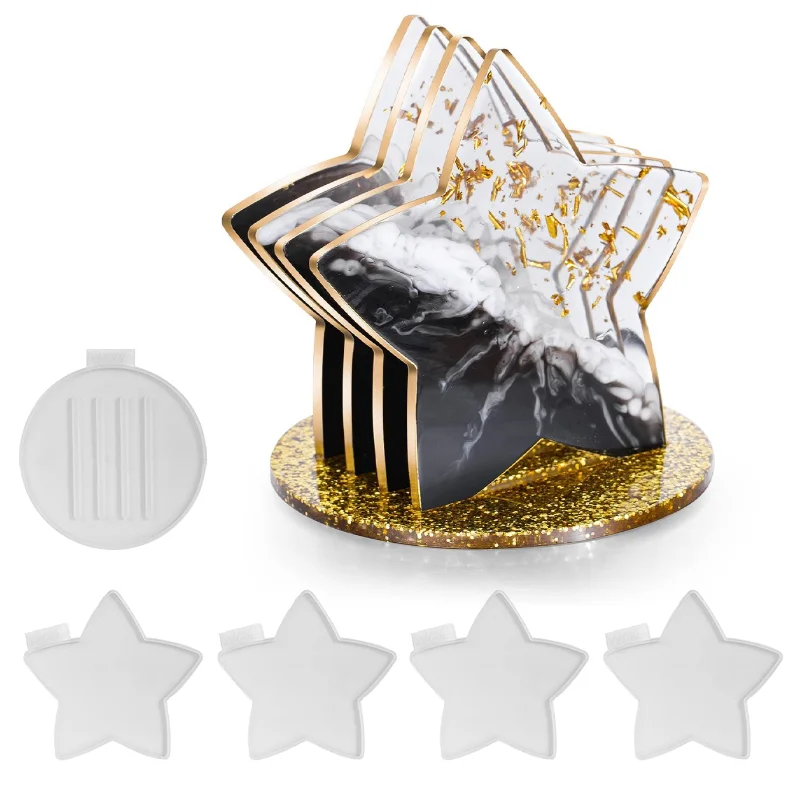 Star Coaster Resin Molds