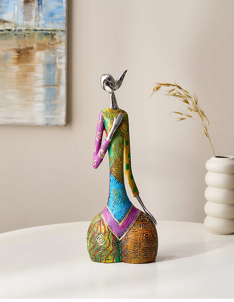 Tegooe Abstract Character Sculpture - Modern Resin Desktop Art Ornaments