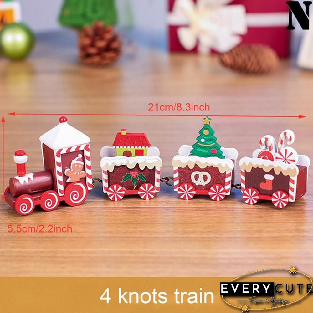 Christmas Wooden Little Train Merry Christmas Decoration For Home Christmas Ornaments New Year Gifts Xmas Decor Navidad Noel