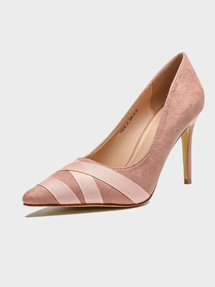 Lace-up high heels shallow mouth pointed toe fashion single shoes