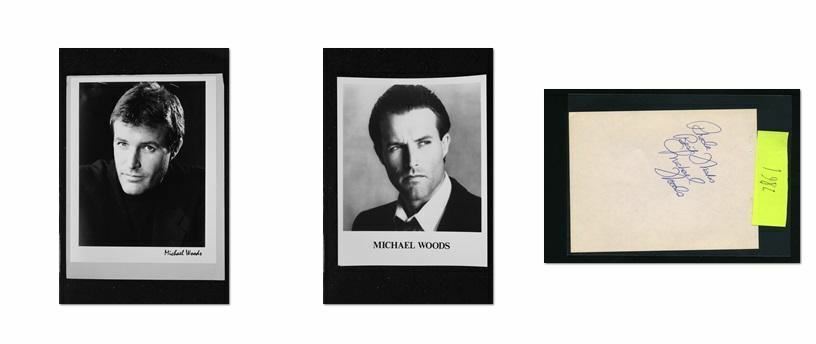 Michael Woods - Signed Autograph and Headshot Photo Poster painting set - Red Shoe Diaries