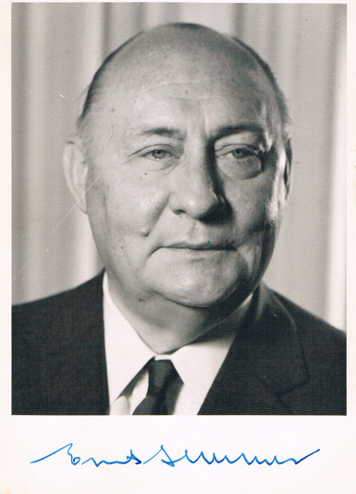 Germany CDU Ernst Lemmer 1898-1970 autograph Photo Poster painting signed 4x6