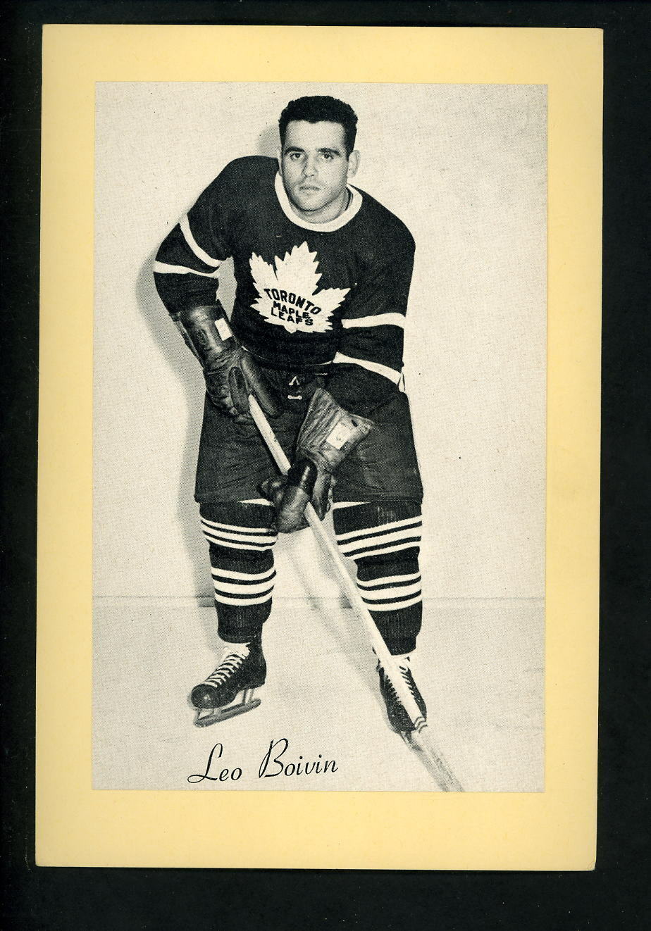 # 382 Leo Boivin 1944-63 Beehive Group 2 Photo Poster paintings Toronto Maple Leafs