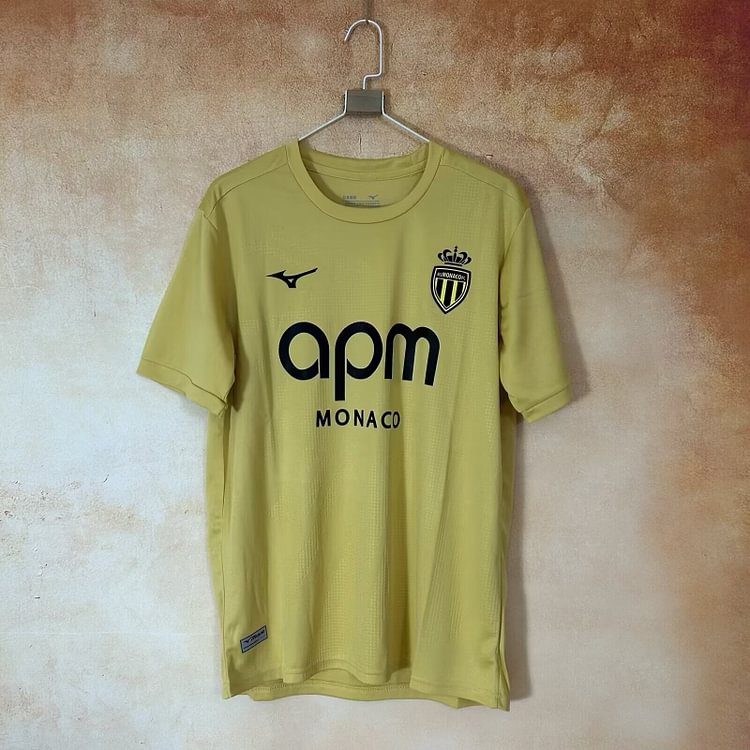2025-26 Monaco Second Away Yellow Jersey - Fan Edition