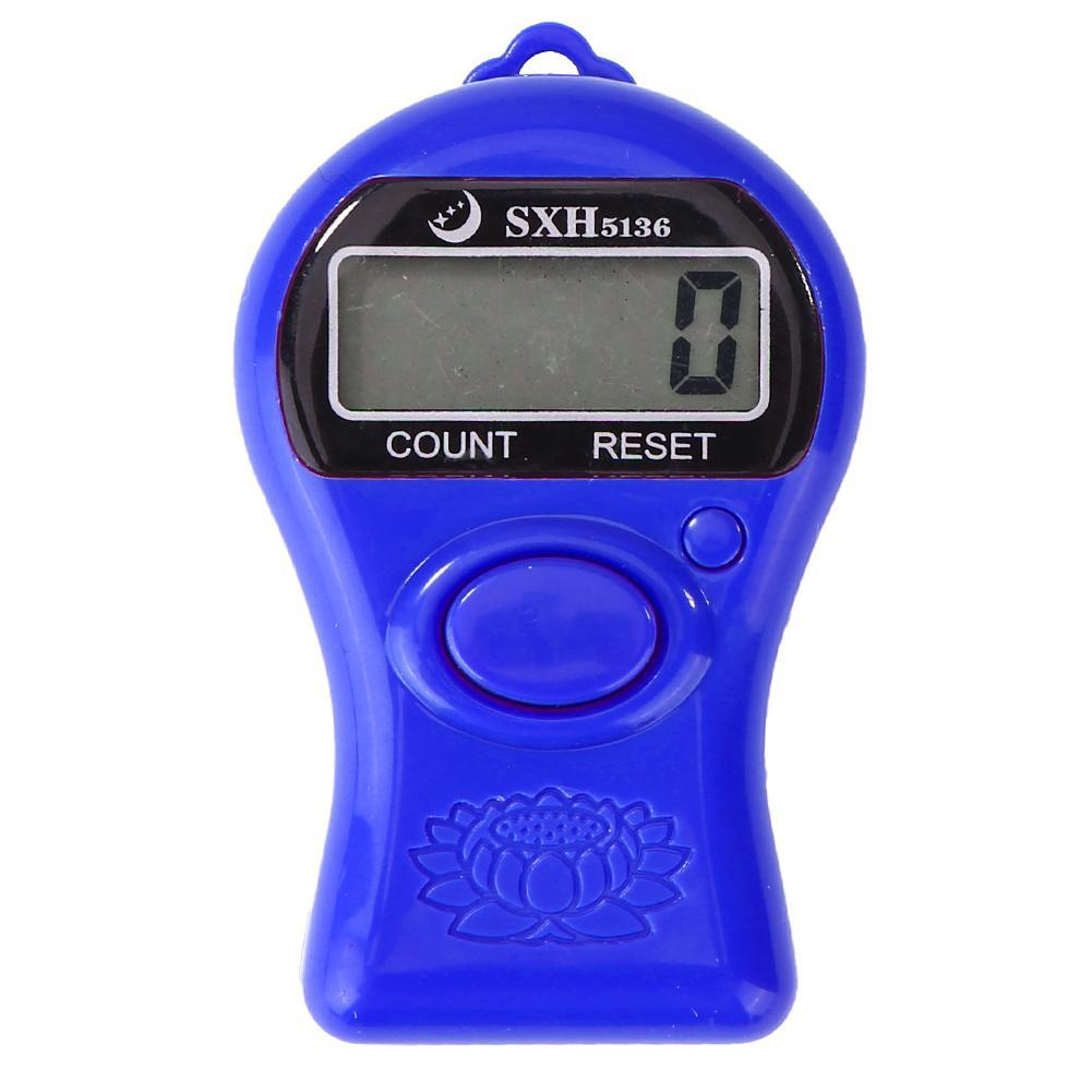 

0-99999 Mini Plastic Stitch Marker Row Counter LCD Electronic Tally Counter, Dark blue, 501 Original