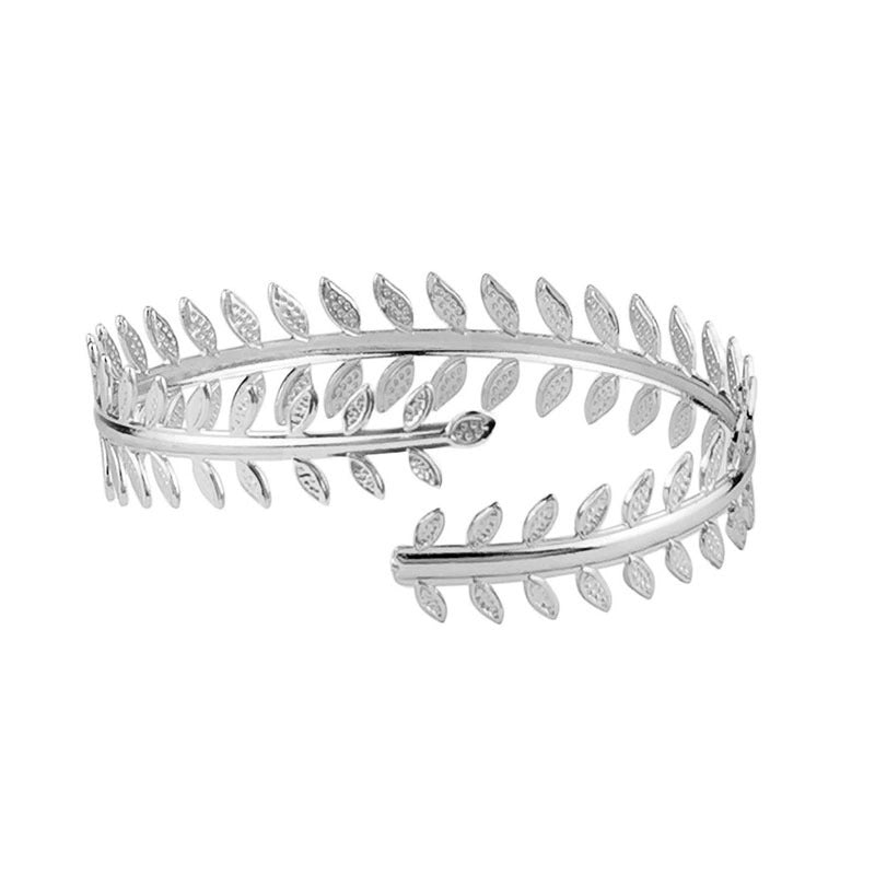 Jewelry    Wind Retro Personality Leaves Bracelet Arm Ring Hoop